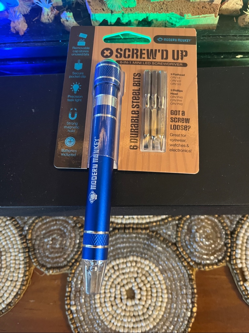 Modern Masters Blue Mini LED Screwdriver Set - Picture 2 of 2
